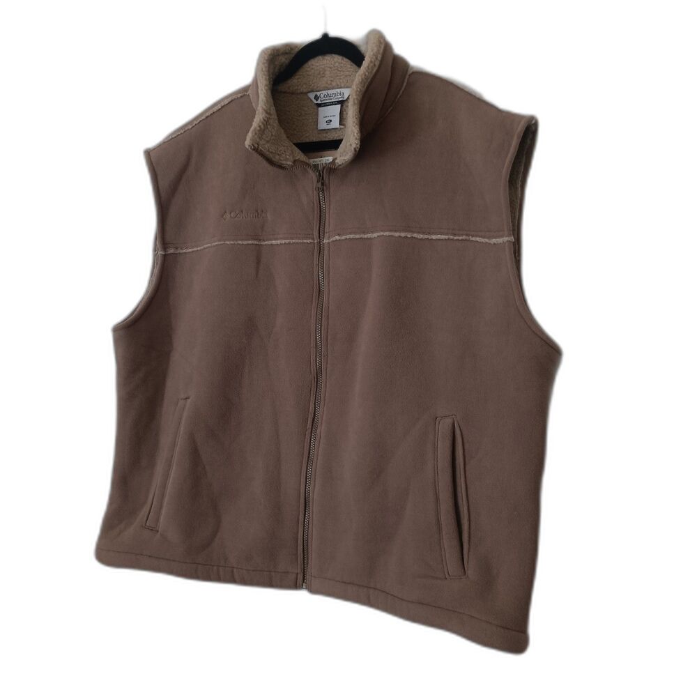 VTG 90 Columbia Khaki Vest Men XXL Retro Y2K Gorpcore NWT Cabincore Streetwear
